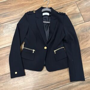 Calvin Klein blazer navy with gold metal